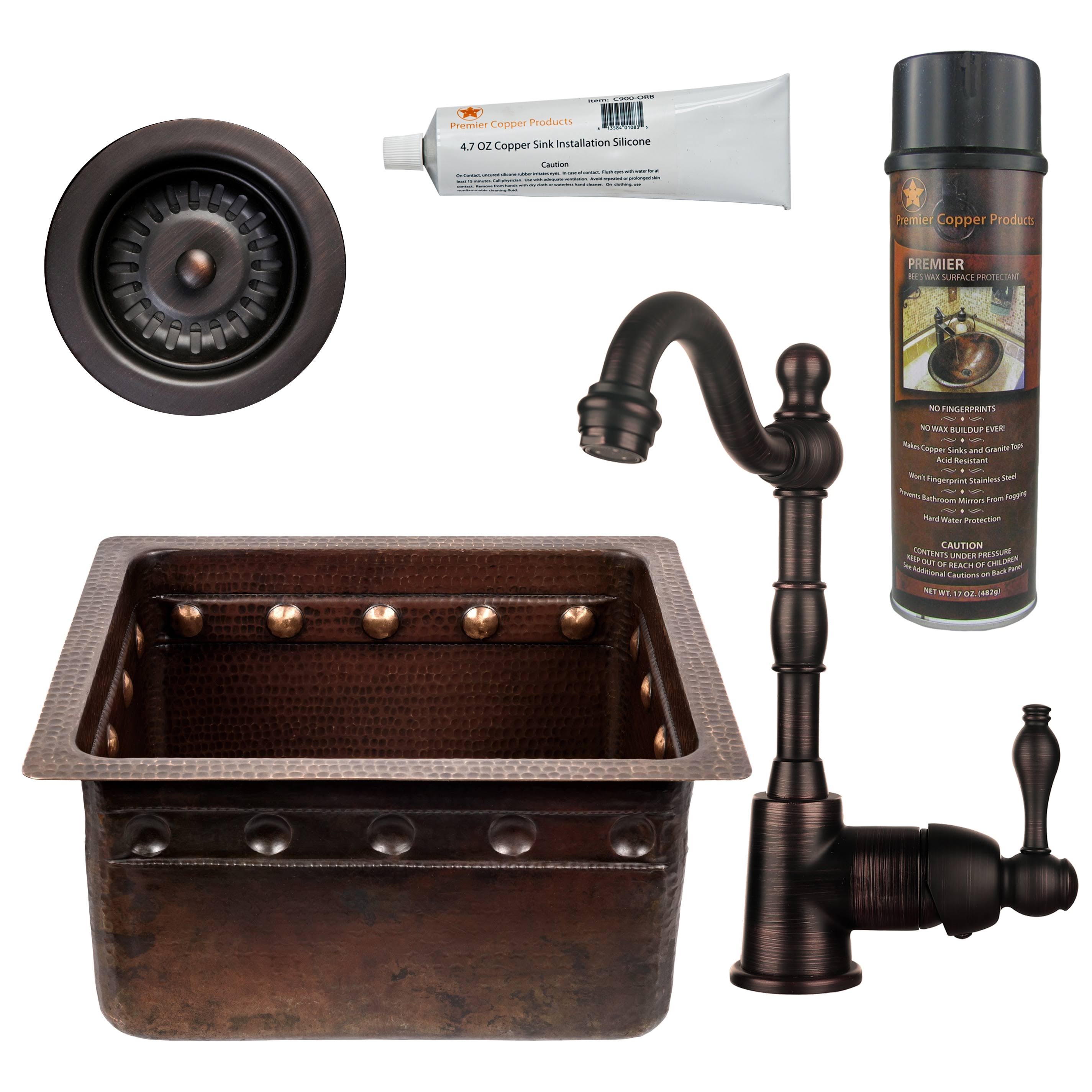 Copper Bar Prep Sink Faucet and Accessories Package L753