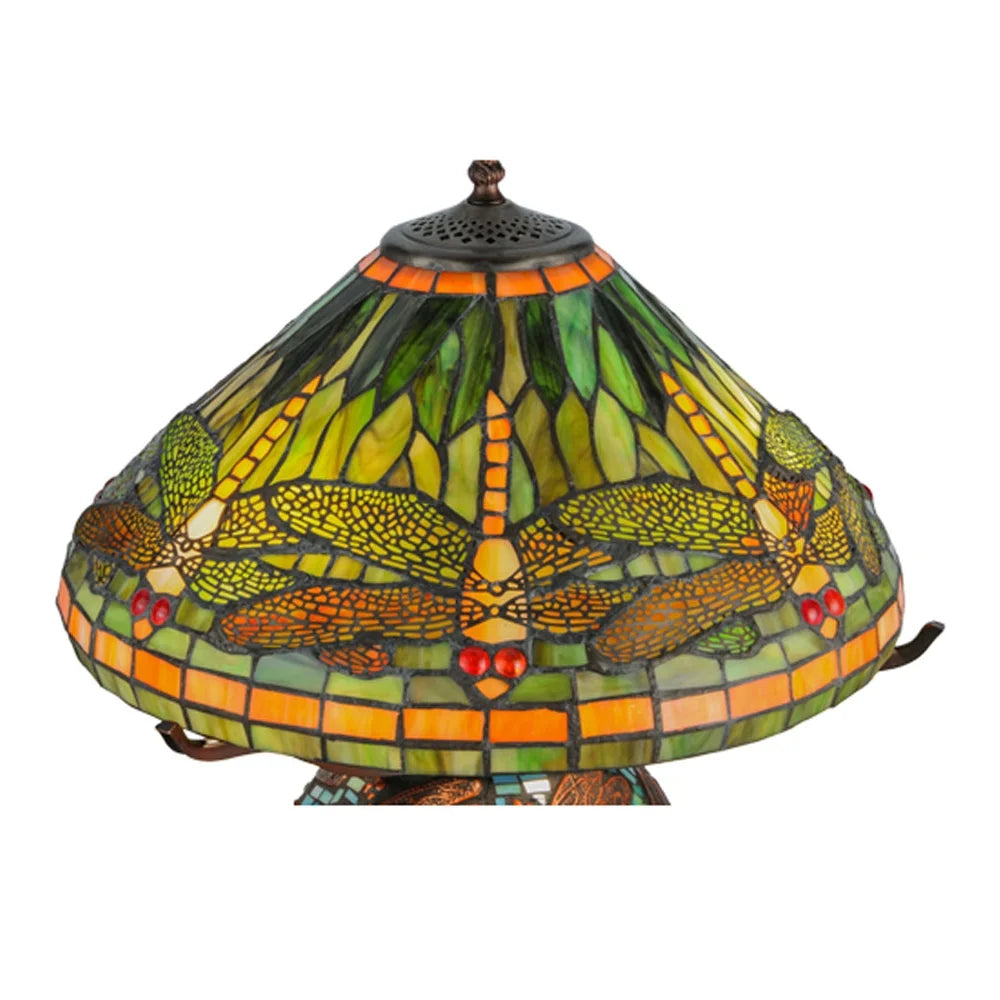 Mahogany Bronze Three Light Table Lamp M423