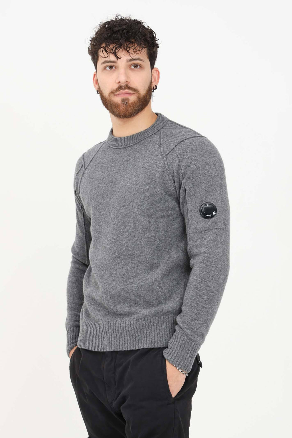 Melange Grey Crewneck Jumper W4464
