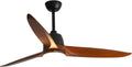 52'' Outdoor Farmhouse Ceiling Fan with Remote Carved Wood Fan Blade C7670