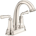 Polished Nickel Centerset Bathroom Faucet with Pop-Up Drain R60556