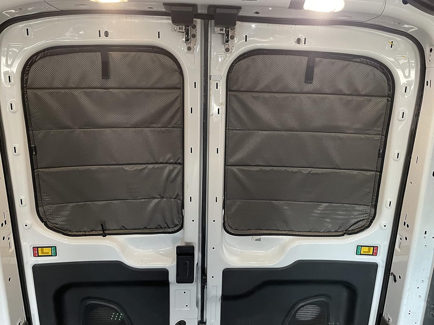 Olive Gray Insulated Blackout Front Door Window Covers P969