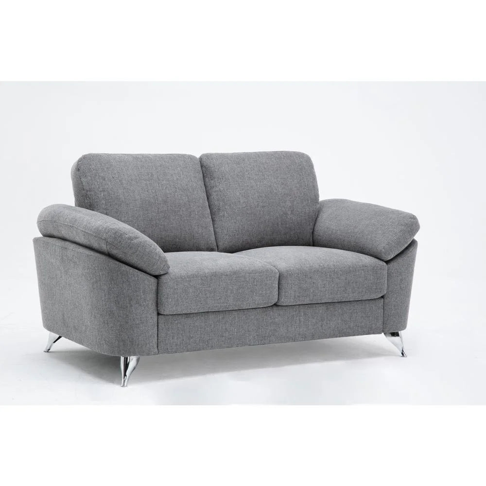 3-Piece Fabric Sofa Set in Light Gray Y6363