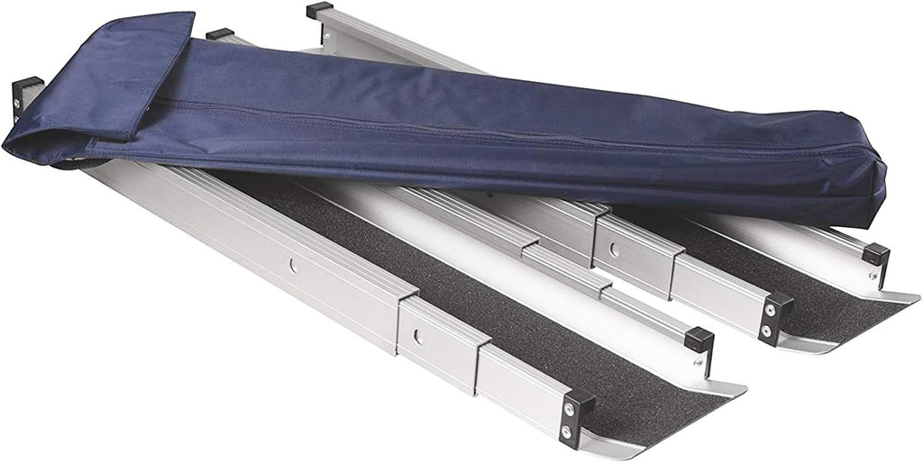 Portable Adjustable 3-5 Ft Wheelchair Ramp with Storage Bag C486