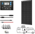 100W Monocrystalline Solar Panel Kit with 20A PWM LCD Charge Controller P829638