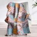 Calico Throw Blanket S19576