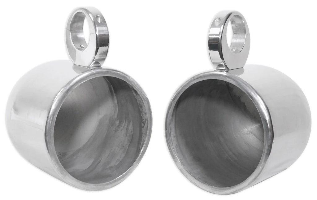 8" Chrome Swivel Wakeboard Tower Speaker Pods C12839