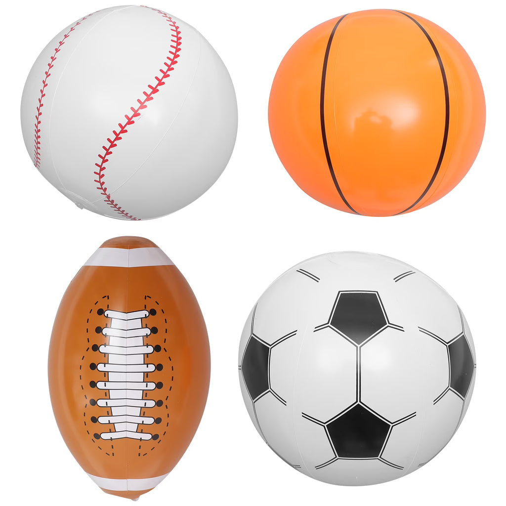 4 Pcs Inflatable Beach Ball Toys M5472