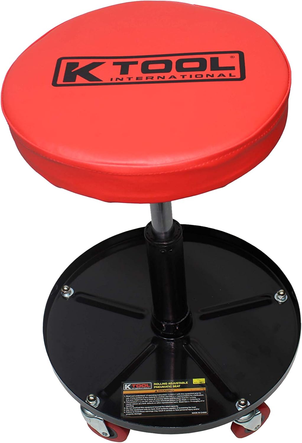 Adjustable Rolling Mechanic Seat with Pneumatic Lift, Padded Seat, Pack of 2 B849742