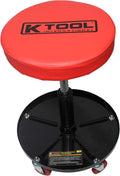 Adjustable Rolling Mechanic Seat with Pneumatic Lift, Padded Seat, Pack of 2 B849742