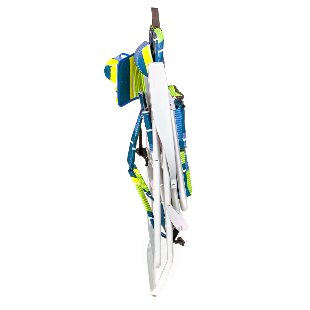 Folding High Beach Chair with Towel Bar V914