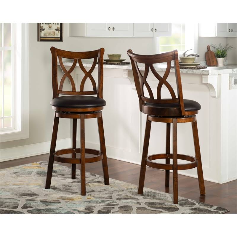 Rustic Oak Barstool Q76703