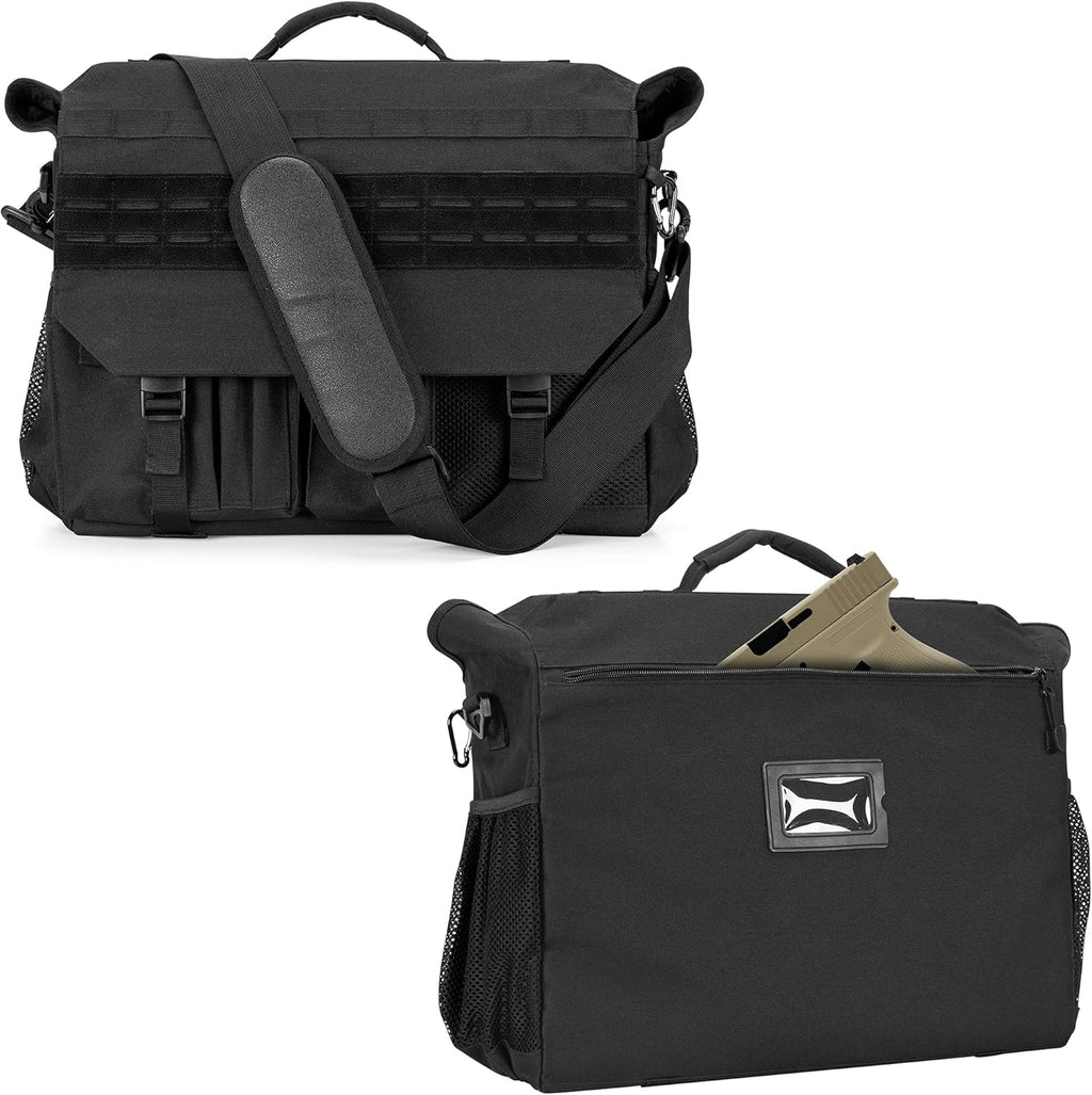 Black Patrol Bag with Molle Webbing V257697