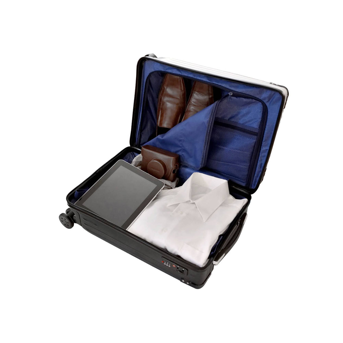 White 21x22 Carry on Suitcase A291