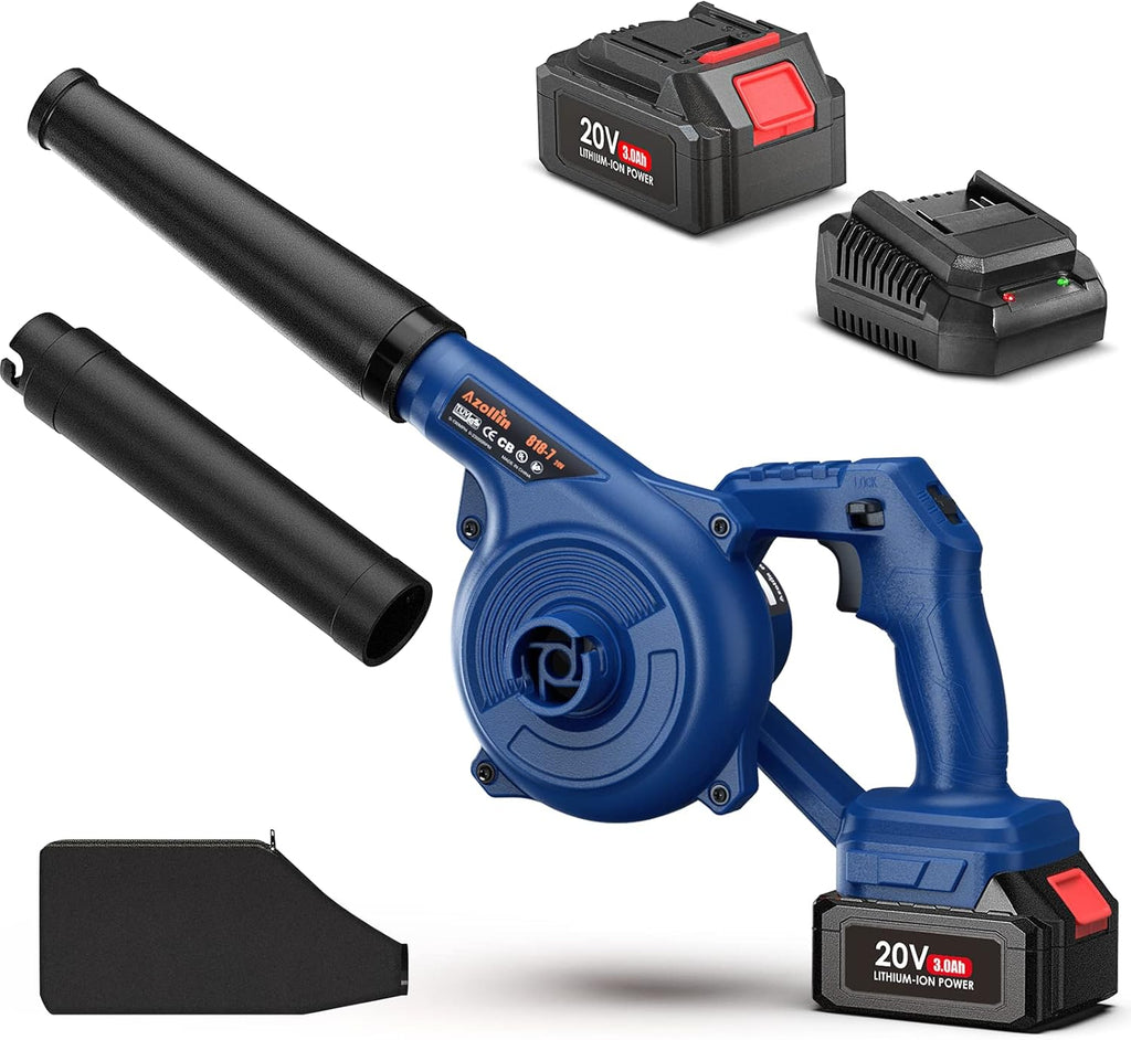 20V Cordless 2-Speed Leaf Blower with 3.0Ah Battery and Charger W7692