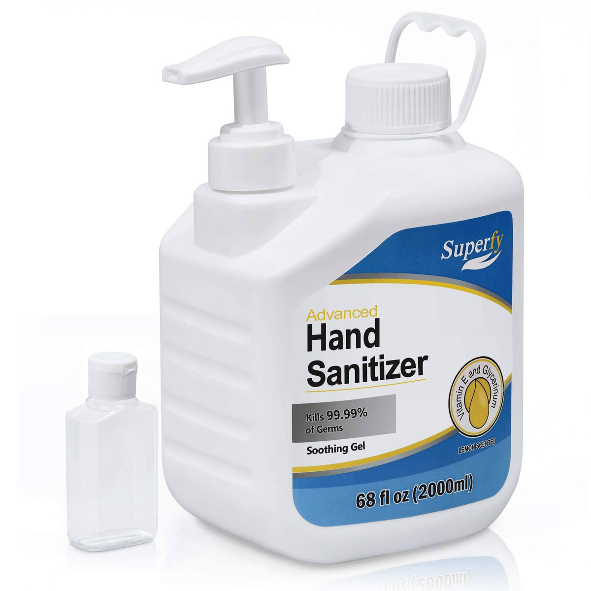 Touchless Automatic Hand Sanitizer Dispenser Stand with 0.5 Gallon Gel Q883224