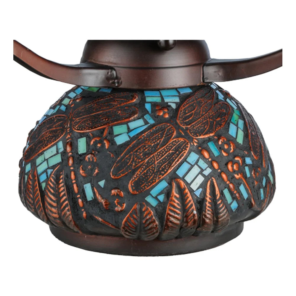 Mahogany Bronze Three Light Table Lamp M423