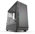 Black Compact EATX Mid-Tower Case with Tempered Glass A985370