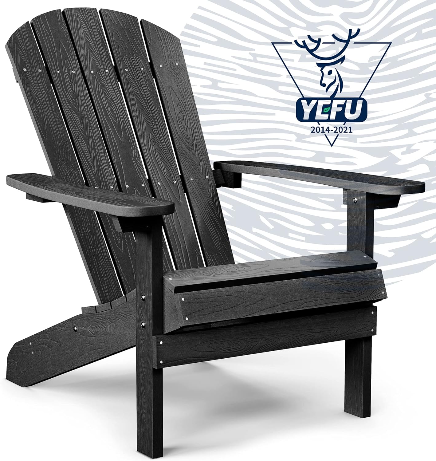 Grey Plastic Adirondack Chair H69078