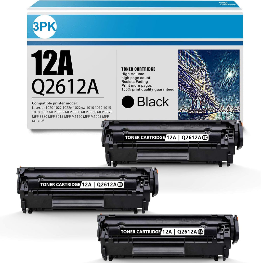 3 Pack Black Compatible Toner Cartridge B54707