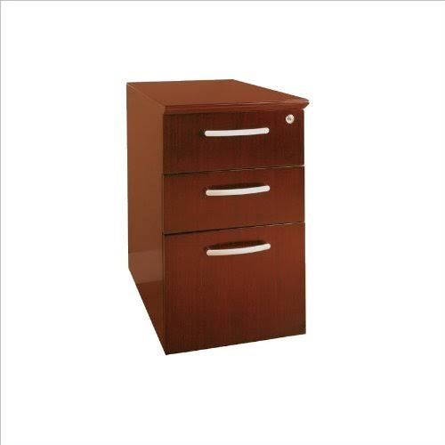 Mahogany Box-Box-File Pedestal E340888