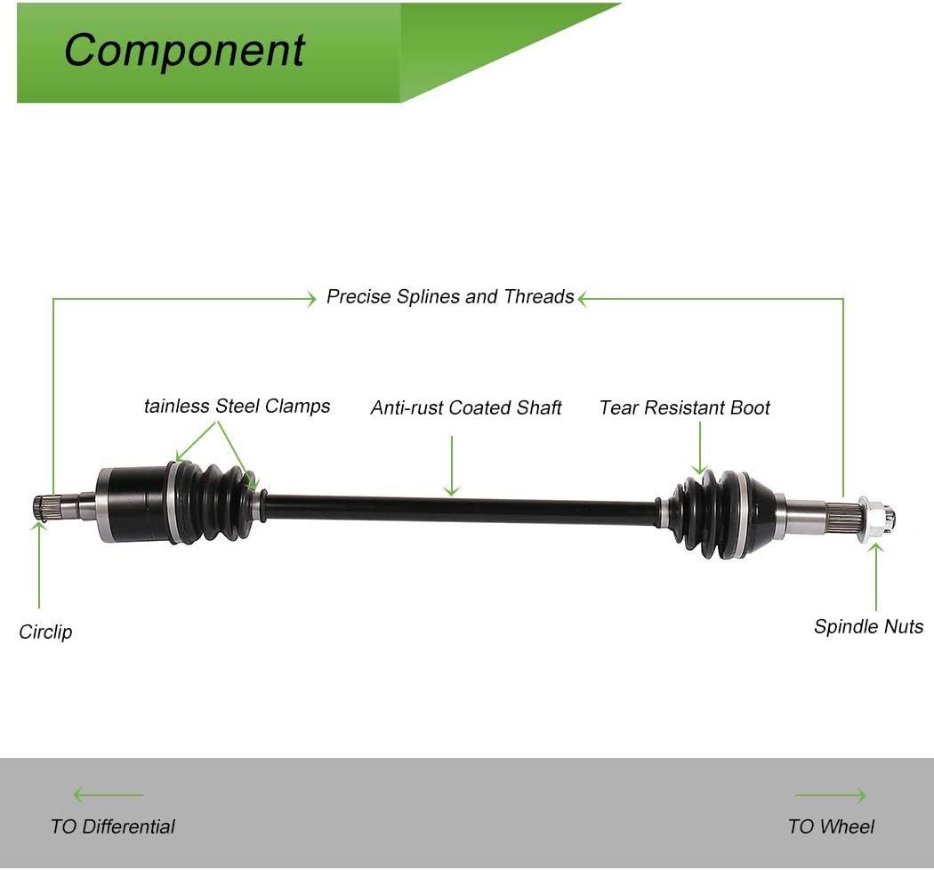 CV Axle Drive Shaft Assembly Pack of 2 R98871