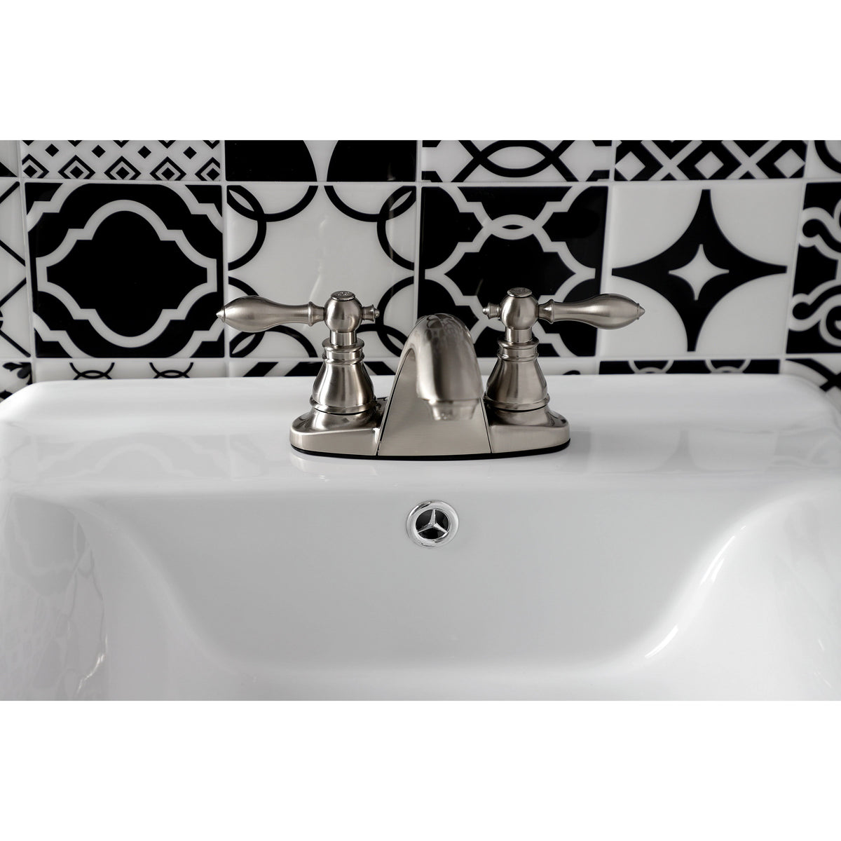 Brushed Nickel Centerset Bathroom Faucet M6370
