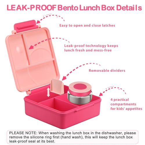 Black Bento Lunch Box Set with 8oz Soup Thermo and Insulated Lunch Bag T89147