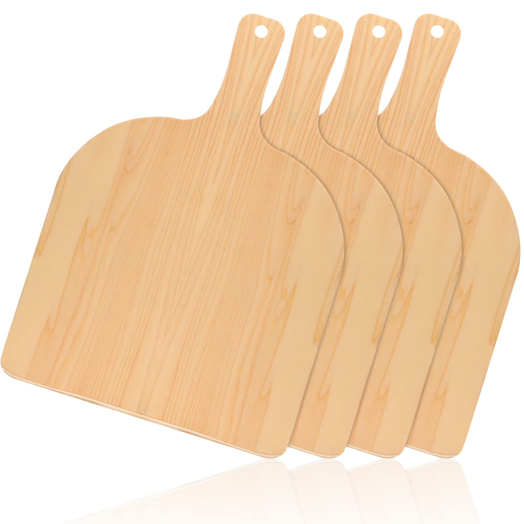 12in Natural Wood Bamboo Pizza Peel with Handle N206470