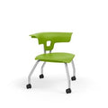 Classroom Chair with Casters, Zesty Lime, 18x22 M157140