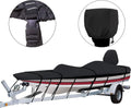 800D Solution-Dyed Polyester Bass Boat Cover with 17 Windproof Straps B236