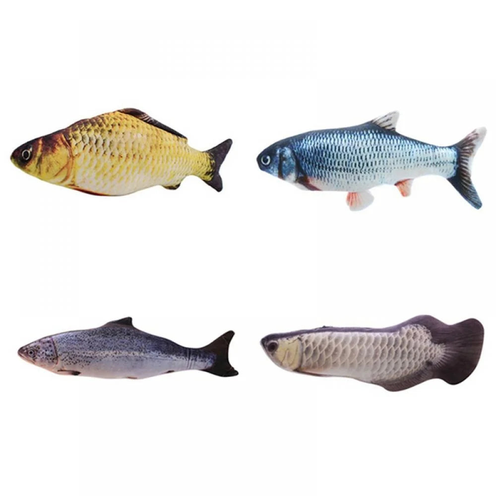 Realistic Flopping Fish Catnip Plush Cat Toy T745