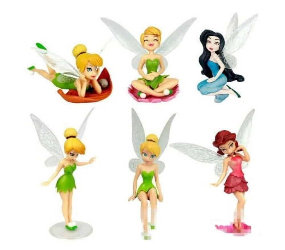 6pcs Fairy Figures Cake Topper Toy F116692