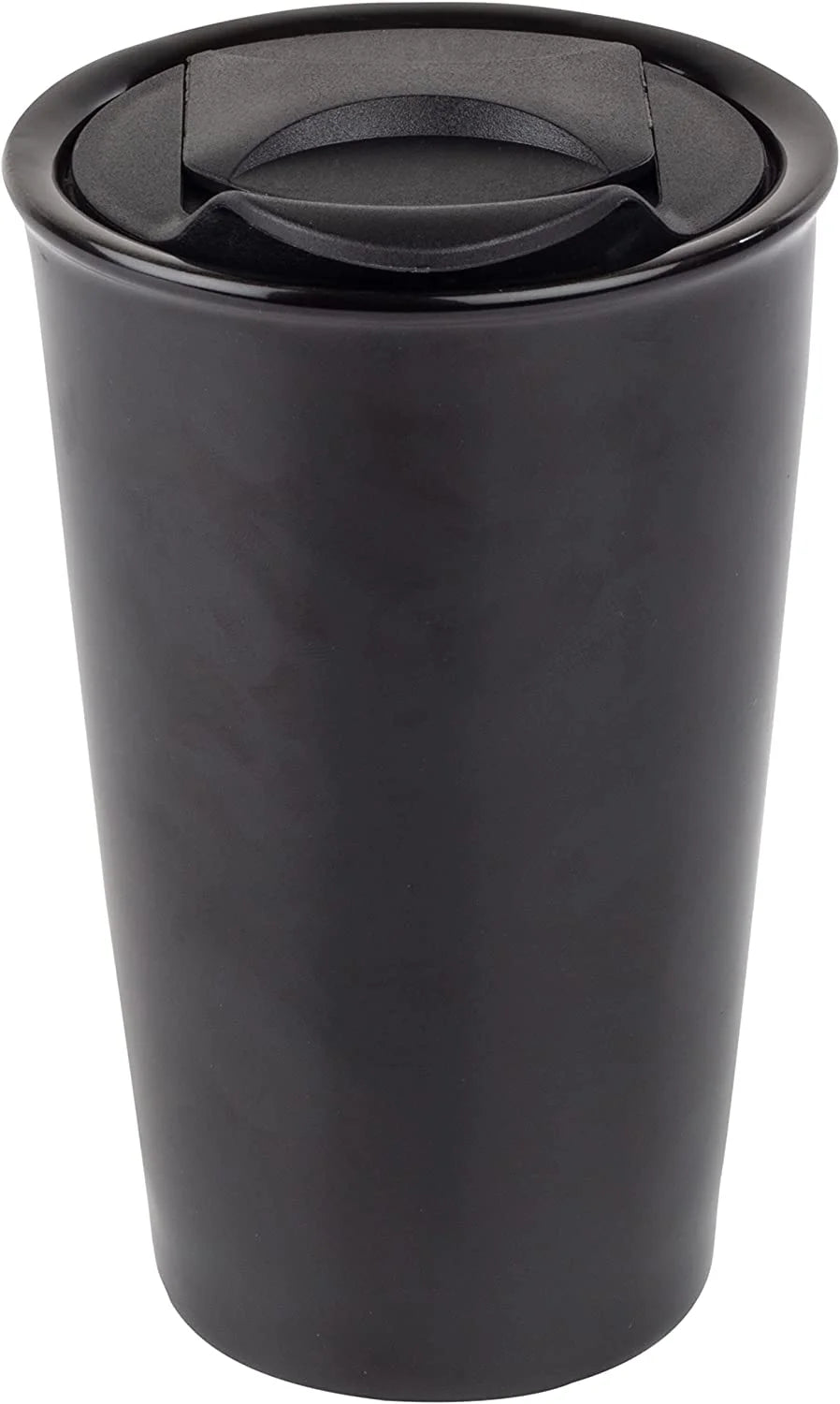 Black Ceramic Travel Mug O242