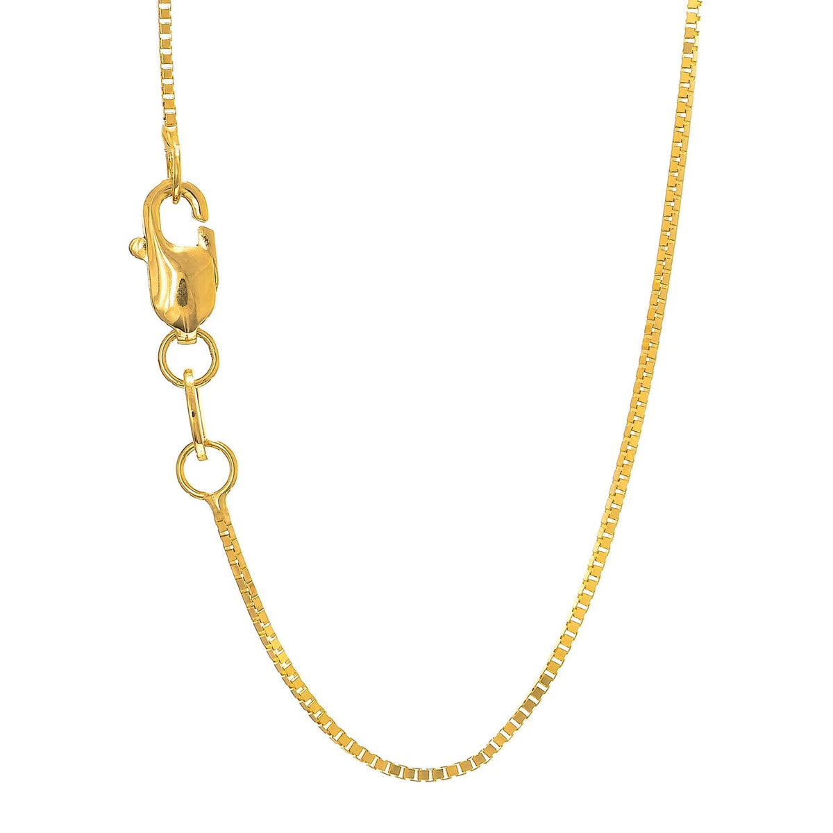 14k 20" Yellow Gold Box Chain with Lobster Clasp R510867