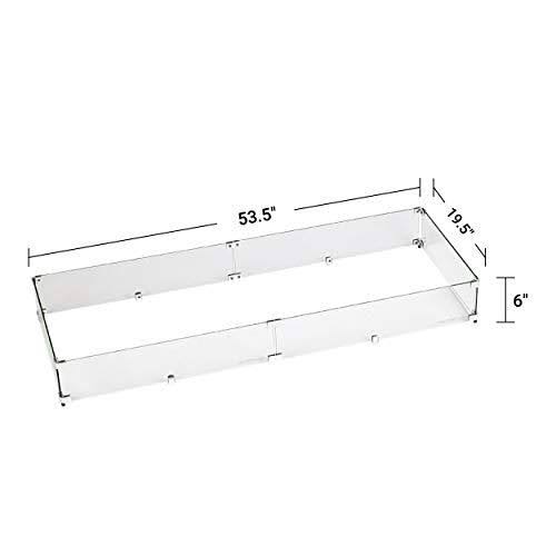 Tempered Glass Flame Guard for Drop-In Fire Pit Pan Z8516