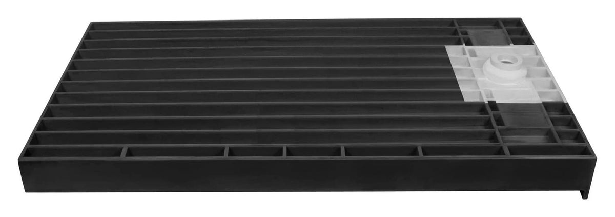 48x22 x 34x22 Double Threshold Shower Base with Drain X419