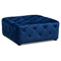 Royal Blue Velvet Ottoman F282664