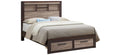 King Bed in Gray and Brown Z877