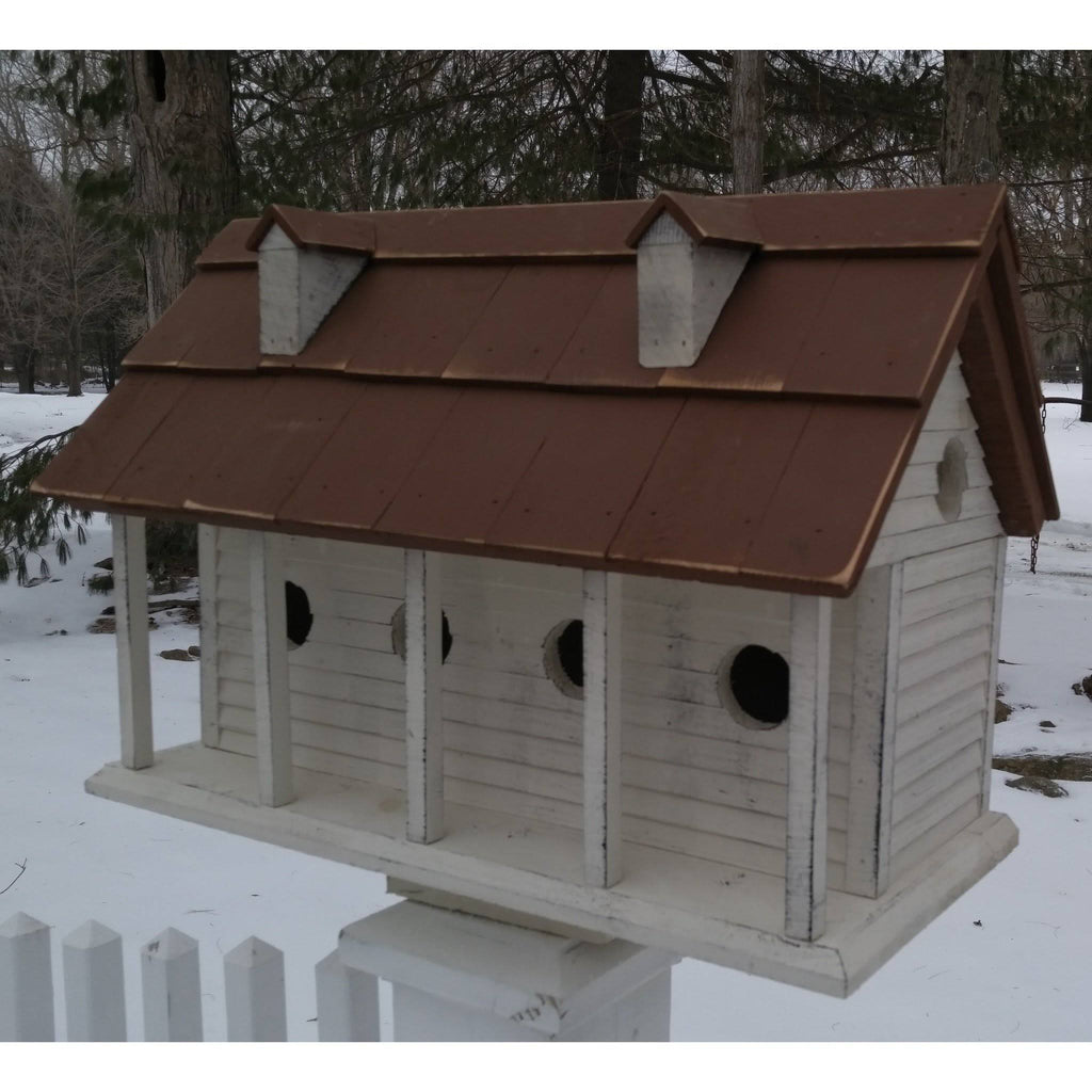 White Large Bird House Z4717