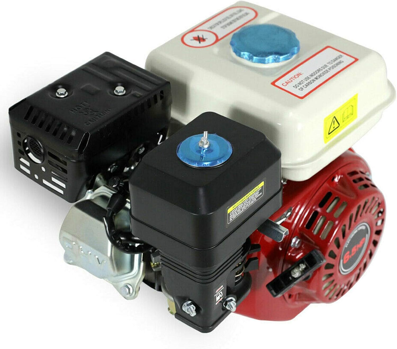 6.5HP 160CC Pull Start Gas Engine Motor 3600RPM Air Cooled Shaft Diameter 20mm X168