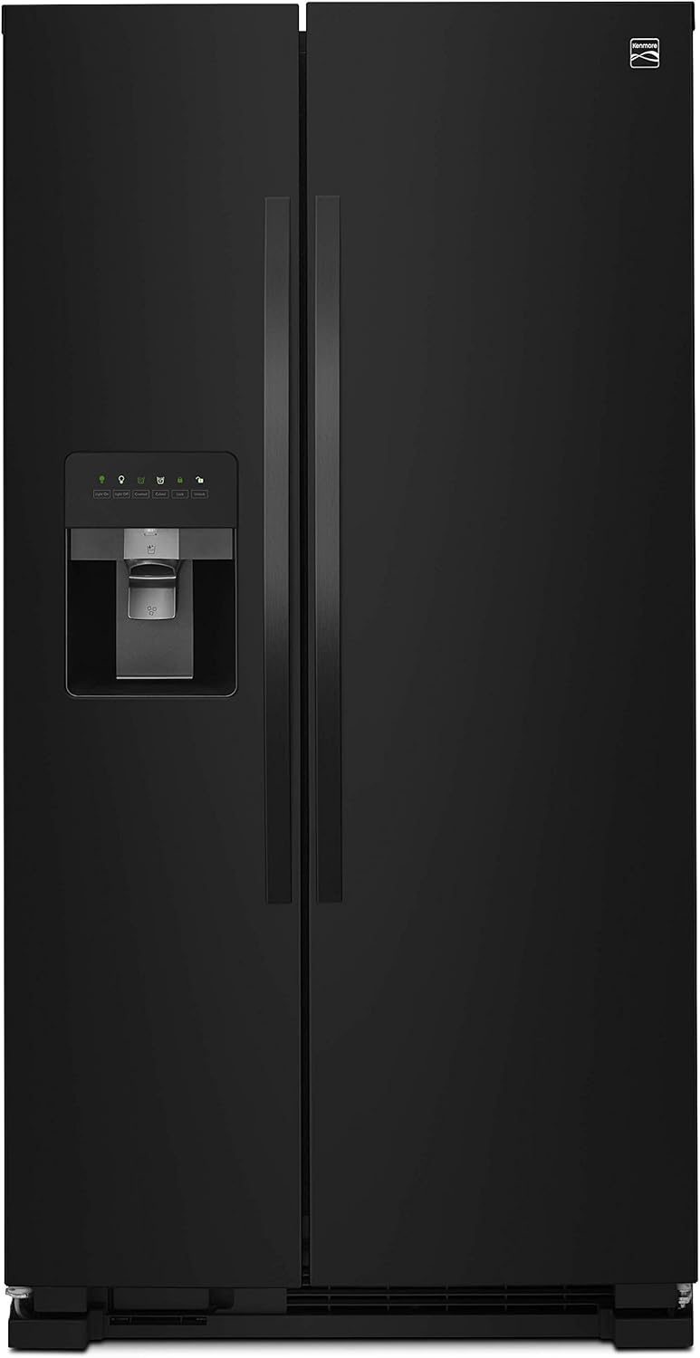 Black 36 Side-by-Side Refrigerator and Freezer M405