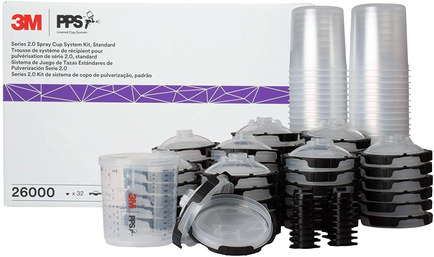 PPS Series 2.0 Spray Cup System Kit, Standard 22 fl oz 650 ml, 200 Micron Filter Y495265