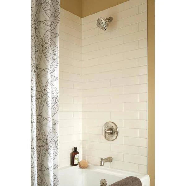 Brushed Nickel Tub Shower Faucet A4880