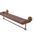 Clear Ironwood 22-Inch Shelf With Gallery Rail and Towel Bar K427765