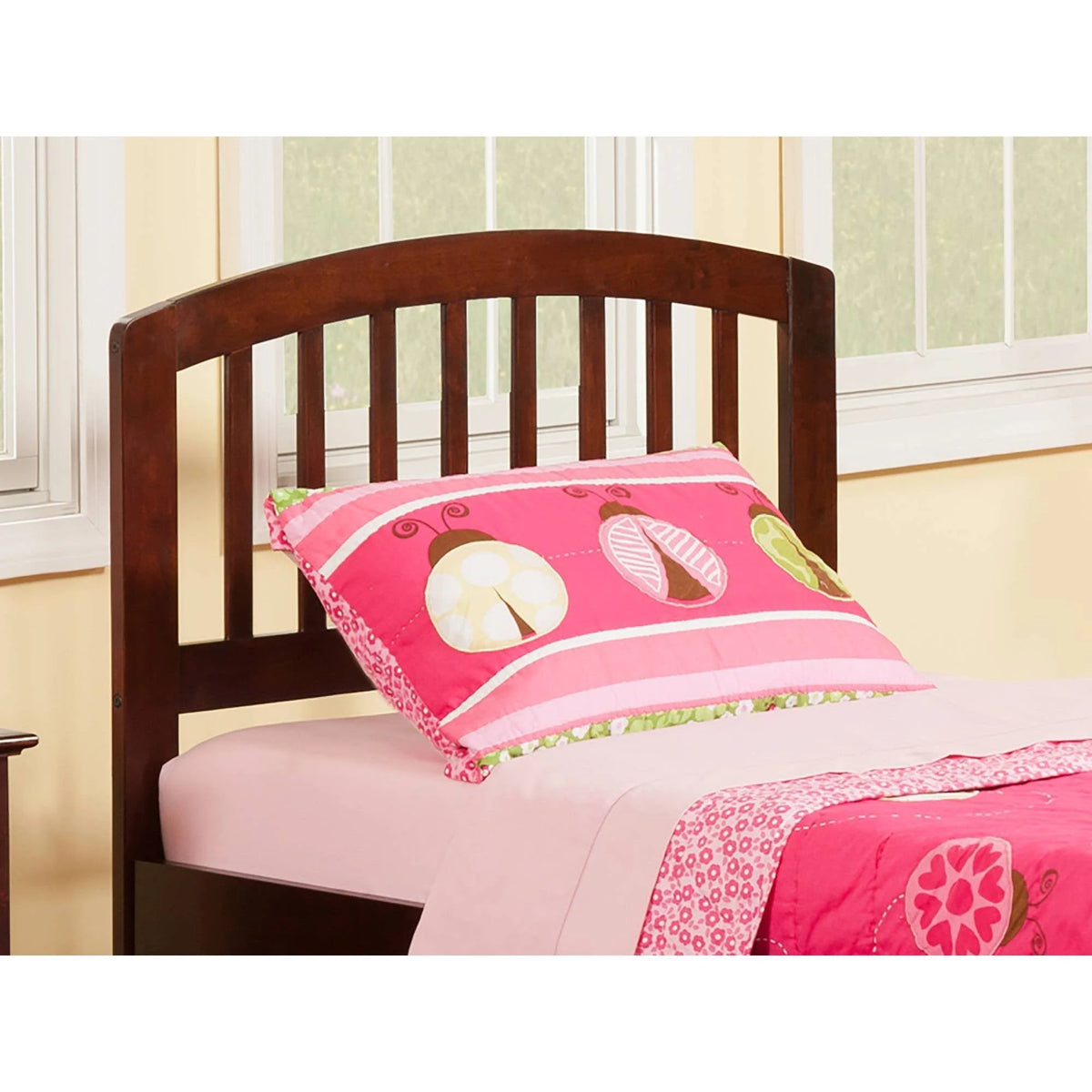 Twin Walnut Headboard J44812