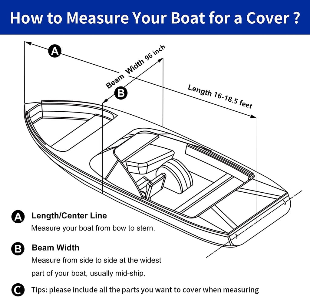 800D Solution-Dyed Polyester Bass Boat Cover with 17 Windproof Straps B236