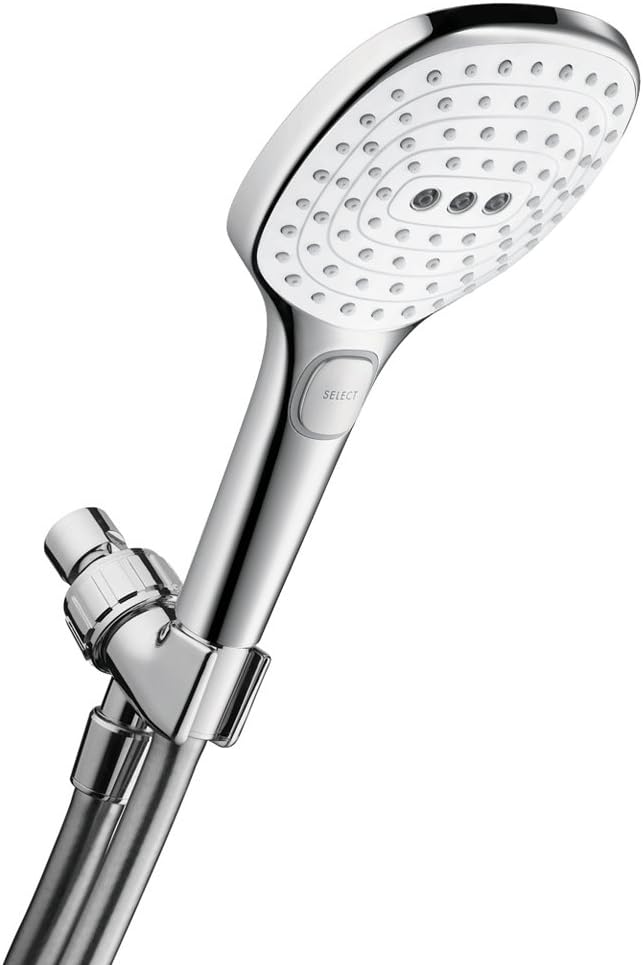 5-inch Handheld Shower Head Set in White/Chrome, 2 GPM O122659