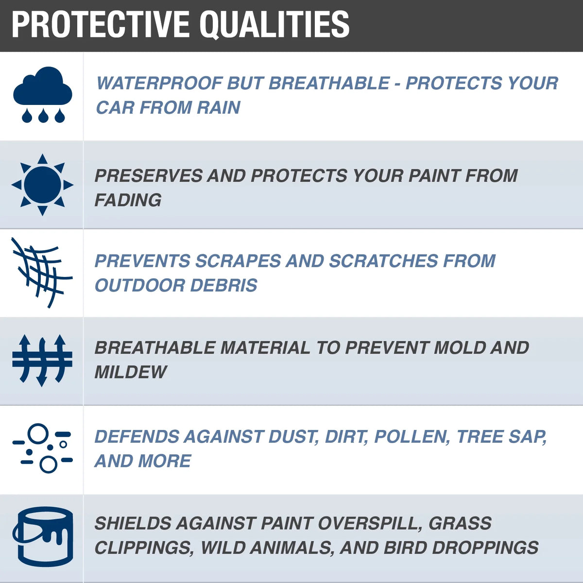 Rain Barrier Van Cover R9738