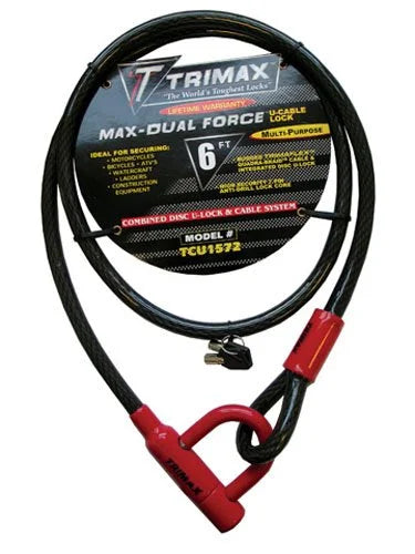 U-Lock & Cable 6' L X15Mm Z127362